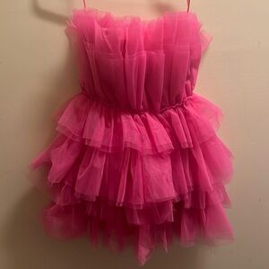 Mable fun pink tulle dress size small EUC